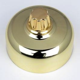 55 Series 3 Speed Fan Control Polished Brass