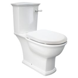 Washington Toilet Suite with Lever S Trap White