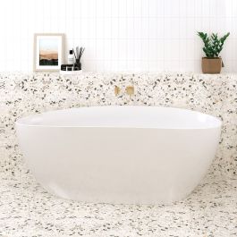 Dayo Freestanding Acrylic Bath, 1700mm, Gloss White