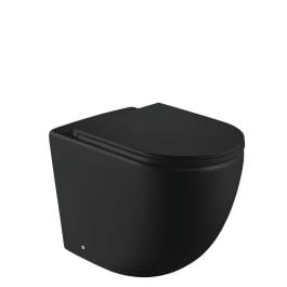 Koko Matte Black Wall-Faced Toilet Suite S-Trap Pan