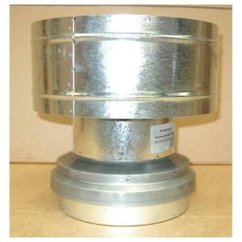 6 Inch Galvanised Gas Cowl w/Twin Skin (150mm)