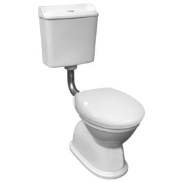 Colonial Feature Mid-Level Toilet Suite, White/CH