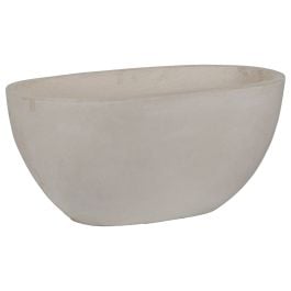 Planter Tulsa 56x27x26cm FibreClay Concrete White