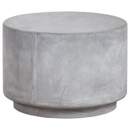 Geneva 50x35cm Concrete Side Table Stone Wash Grey