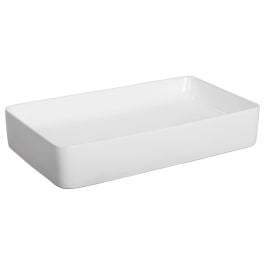 Corby Rectangular 60cm Basin, White