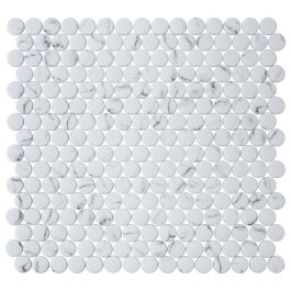Agora Round Recycled Glass Sheet 31.5x29, White