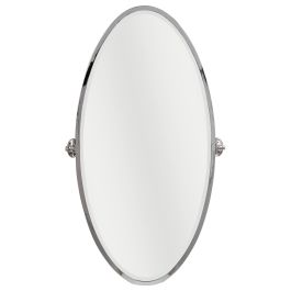 Leda 60x120cm Oval Tilt Mirror, Chrome