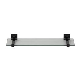 Maressa 45cm Glass Shelf, Matt Black