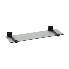 Maressa 45cm Glass Shelf, Matt Black