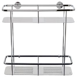 Faris 2 Shelf Shower Caddy, Chrome