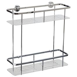 Faris 2 Shelf Shower Caddy, Chrome