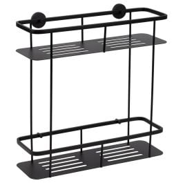 Faris 2 Shelf Shower Caddy, Matt Black