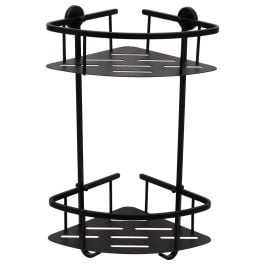 Faris Corner Shower Caddy, Matt Black