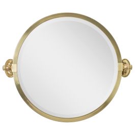 Cali Round 48cm Mirror, Brushed Brass