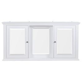 Montana 2 Mirror 2 Door Cabinet, White