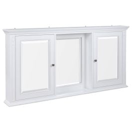 Montana 3 Mirror 2 Door Cabinet, White