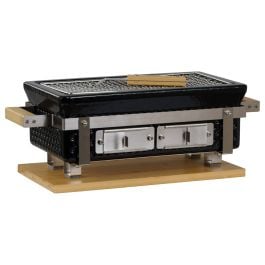 Hibachi Yoto Rectangular Ceramic Grill, Black