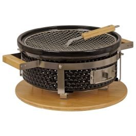 Hibachi Yoto Round Ceramic Grill, Black