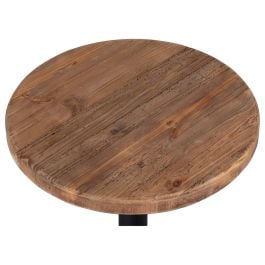 Morency 60cm Reclaimed Pine Round Bar Table, Natural