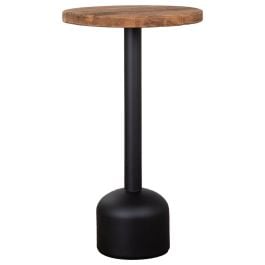 Morency 60cm Reclaimed Pine Round Bar Table, Natural