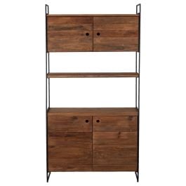 Glenville 100cm Reclaimed Pine Dresser Unit, Natural