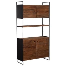 Glenville 100cm Reclaimed Pine Dresser Unit, Natural