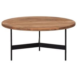 Rangeview 72cm Reclaimed Pine Round Coffee Table, Natural