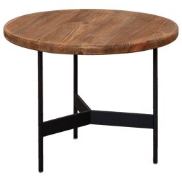 Rangeview 52cm Reclaimed Pine Round Side Table, Natural