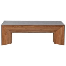 Crestbank 137cm Reclaimed Pine Coffee Table, Black