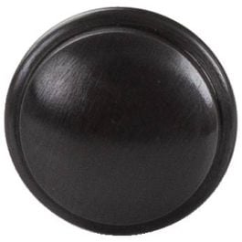 Small Cupboard Knob Bevelled Edge, Antique Black