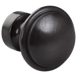 Small Cupboard Knob Bevelled Edge, Antique Black