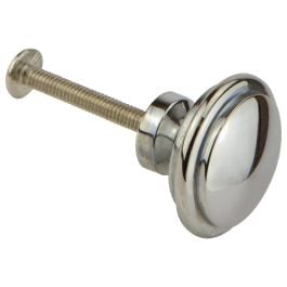 Small Cupboard Knob with Bevelled Edge, Chrome