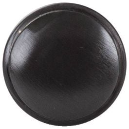 Large Cupboard Knob Bevelled Edge, Antique Black