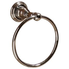 Vintage Chrome Towel Ring, Chrome PVD