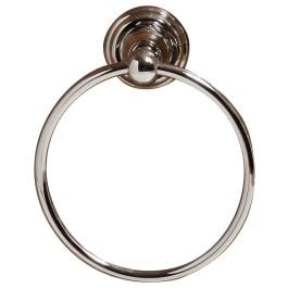 Vintage Chrome Towel Ring, Chrome PVD