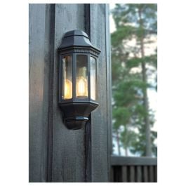 Genoa 41x18cm Black Wall Light