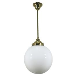 Standard 10 Inch 1 Light Pendant, Polished Brass