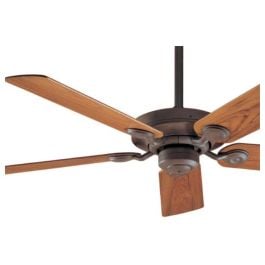 Outdoor Elements II Ceiling Fan, Teak Weathered Br