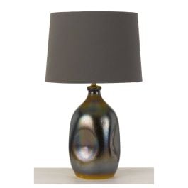 Anaya Table Lamp, Grey, Oil Bronze