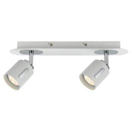 Burton 6W Led 2 Bar Spotlight, Silver, White