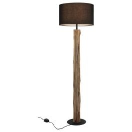 Chad Floor Lamp, Wood, Black