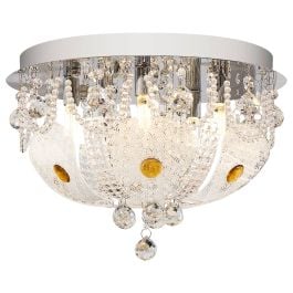 Elanza 40 CTC, Frost Glass, Citrine, Crystal Glass