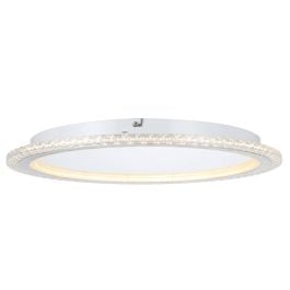 Elie 50cm 32W Led Oyster 3CCT Dim, Chrome