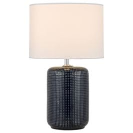 Hyde Table Lamp, Blue, White