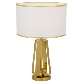 Laila Table Lamp, Antique Gold, Ivory