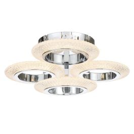 Luna 4 Ring Led, Chrome