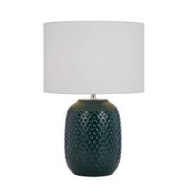 Moval Table Lamp, White, Green