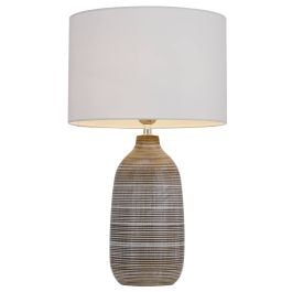 Nastro Table Lamp, Brown, White