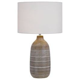 Nastro Table Lamp, Brown, White