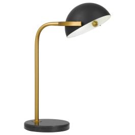 Pollard Table Lamp, Black, Antique Gold